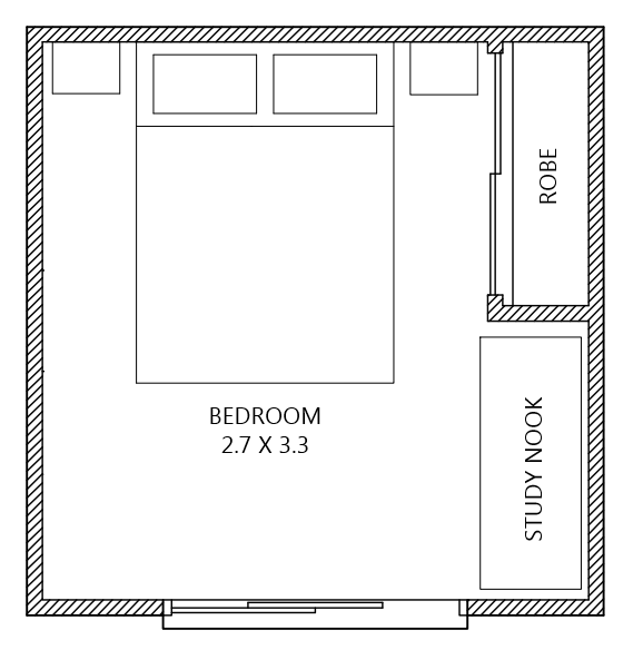 Haven - 1 Bedroom + Study