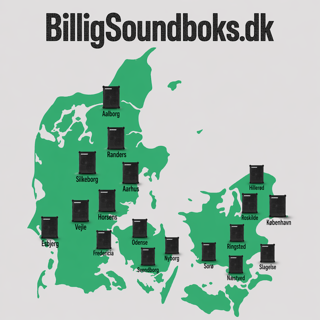Lej en soundboks i hele Danmark til skarpe priser