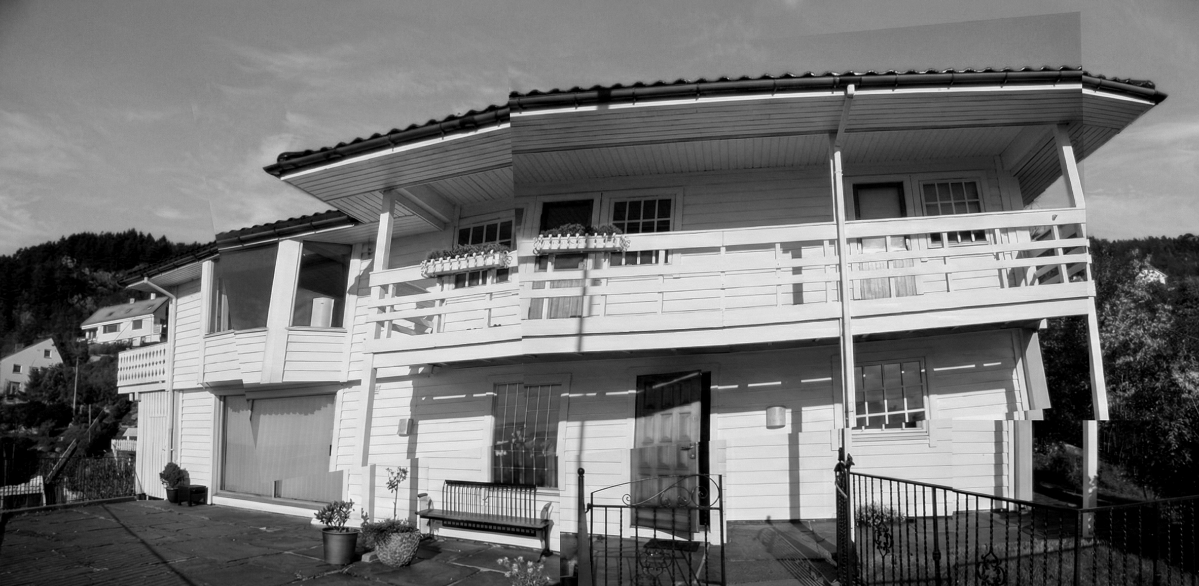 Photomontage of the House Before Renovation 