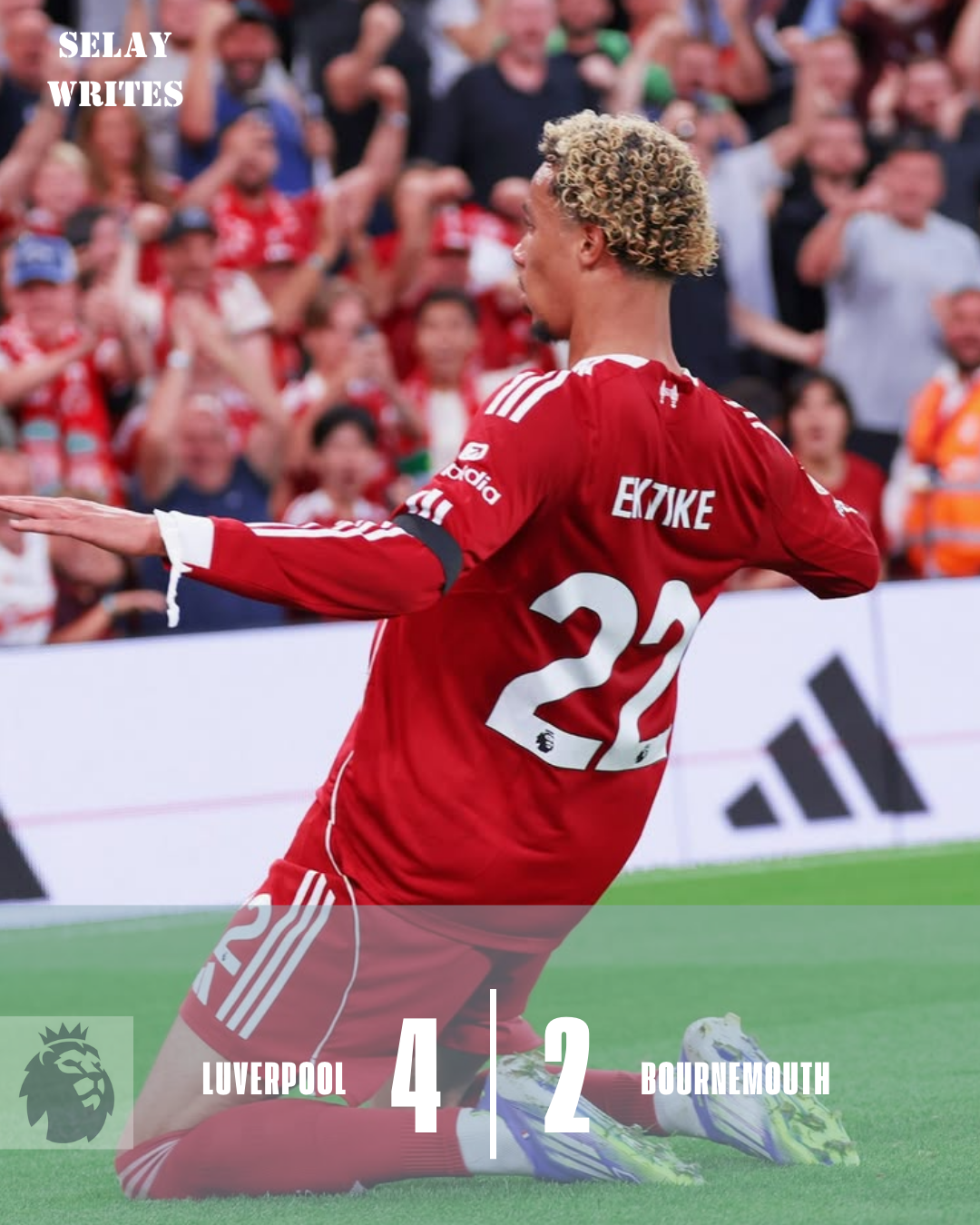 Premier League 2025/26 Matchweek 1 - Liverpool vs Bournemouth