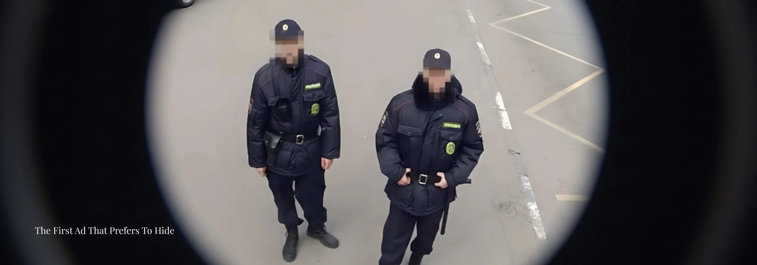 The first ad that prefers to hide, innovative guerilla campaign by Global Creative Director Evgenii Shiniaev