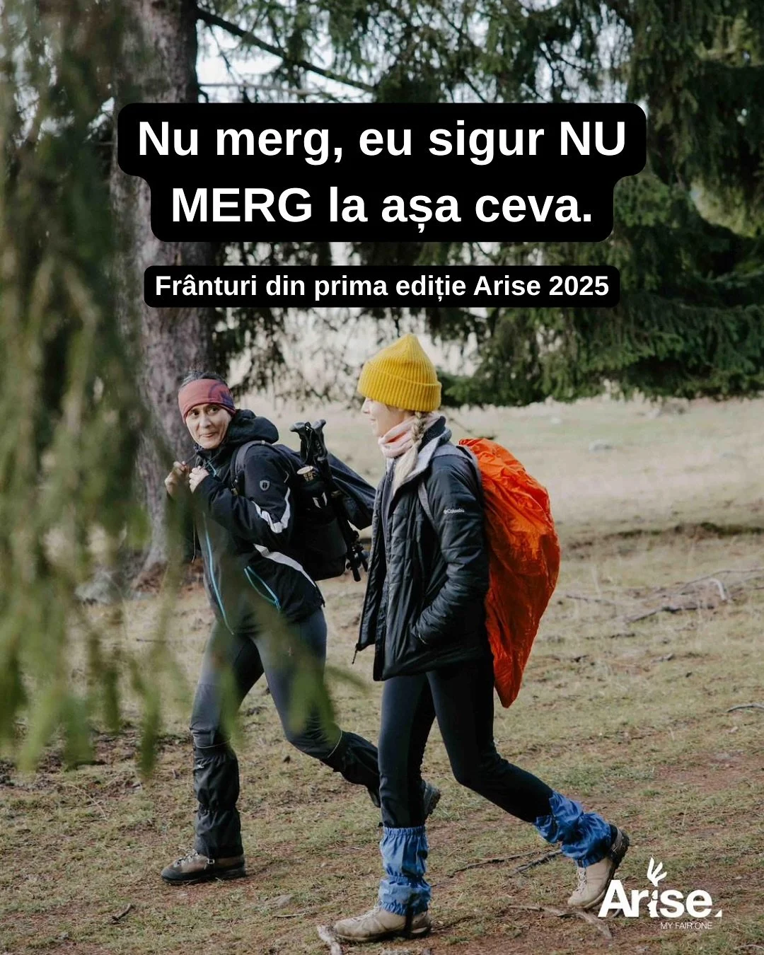 Mulțumesc echipei care a muncit din greu pentru a facilita experiența. Vă &icirc;mbrățișez pe fiecare &icirc;n parte🤍.

 #arise #womenmovement #4mro&nbsp;#adventure #sisterhood #faith #nurture