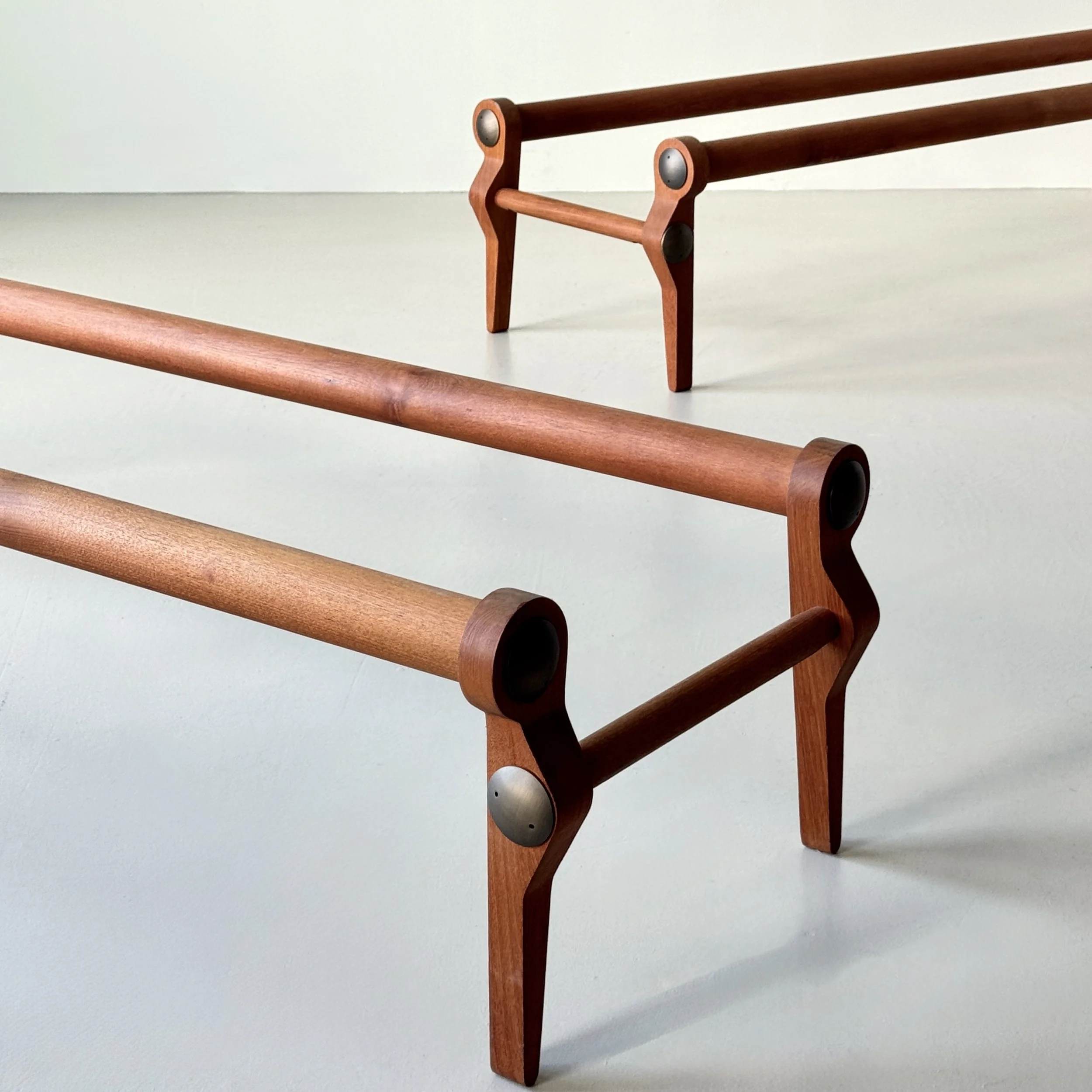 Tobia Scarpa, pair of "Nilo" coffee tables circa 2008