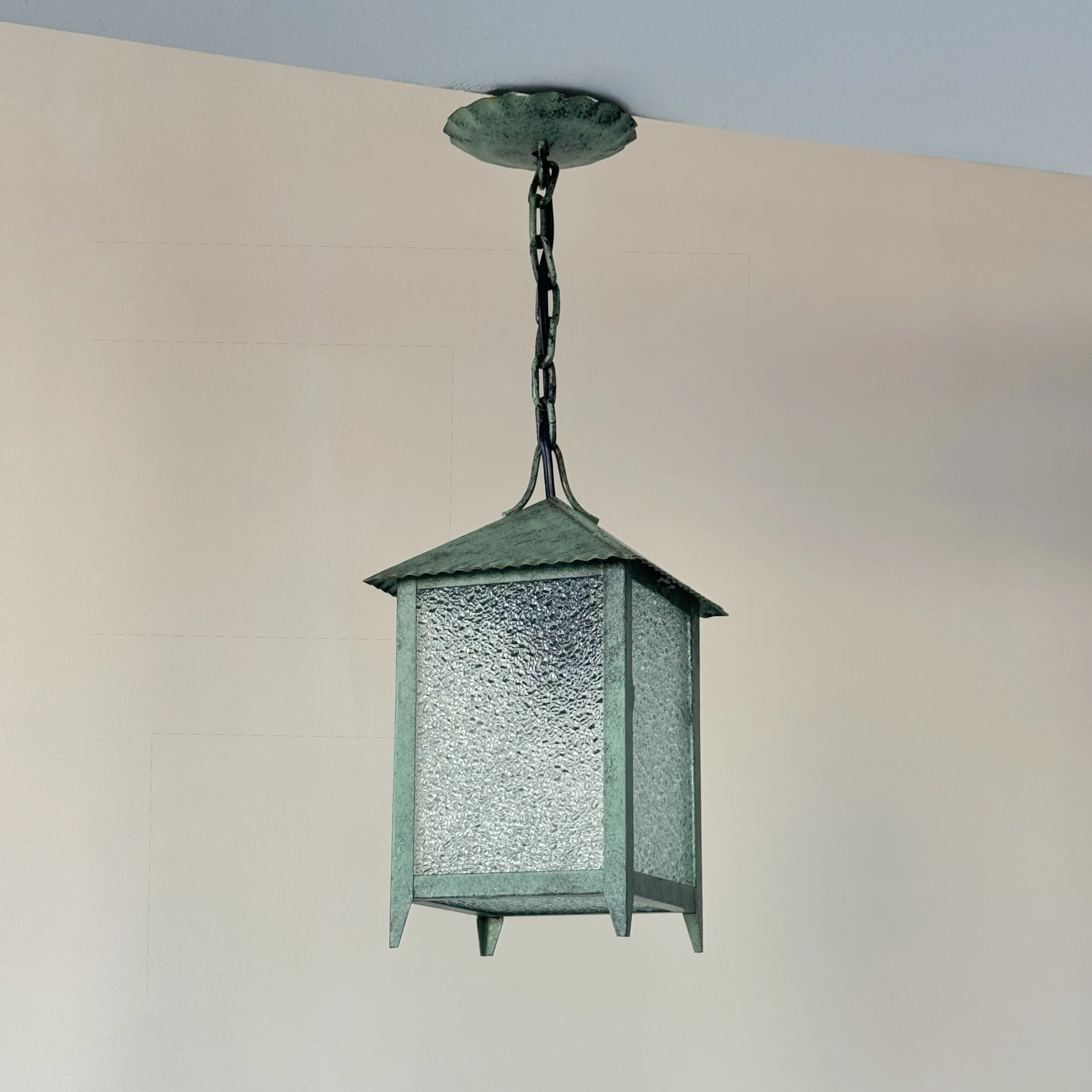 Lantern ceiling light, Sweden, circa 1940