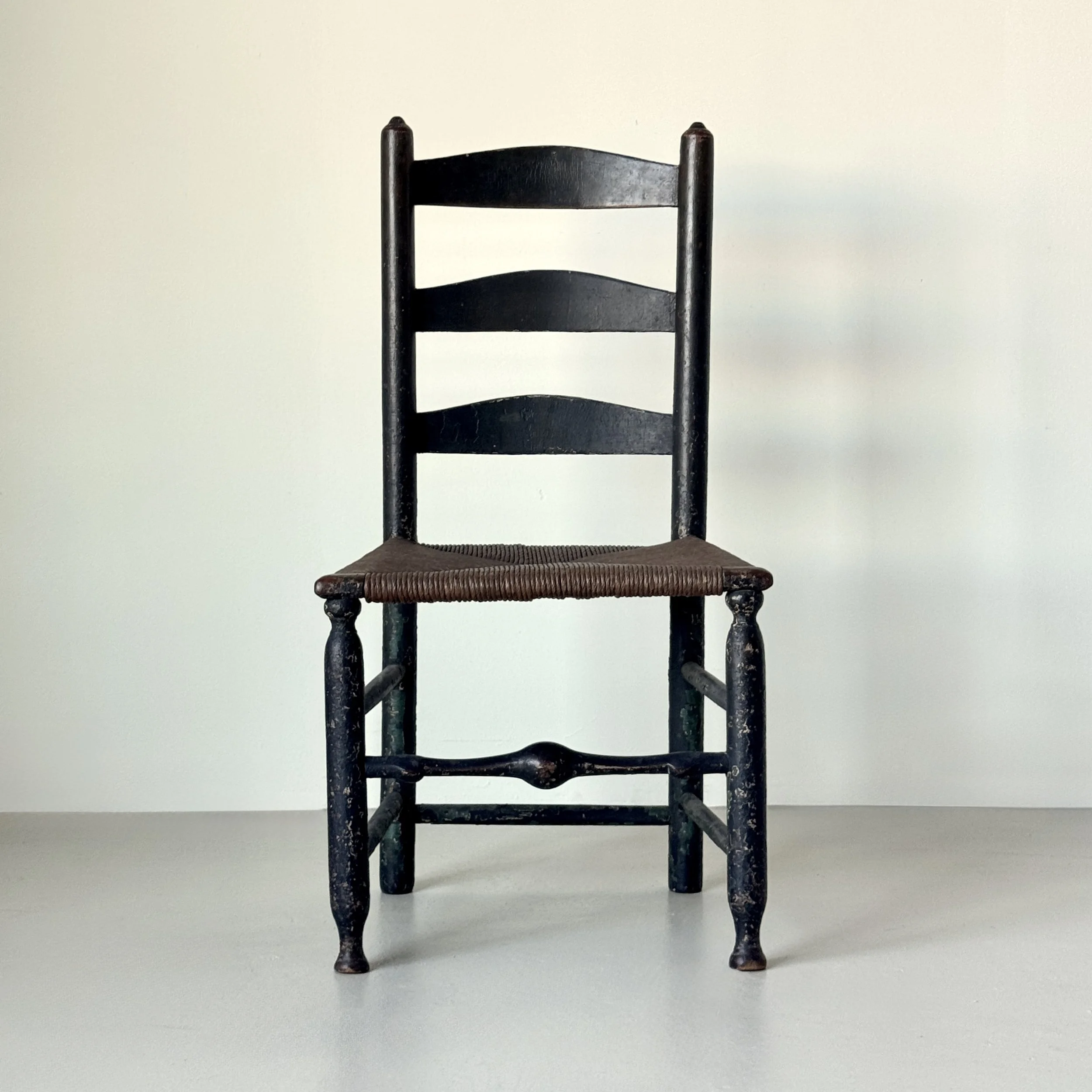 American ladder-back side chair, mid-late 18th century