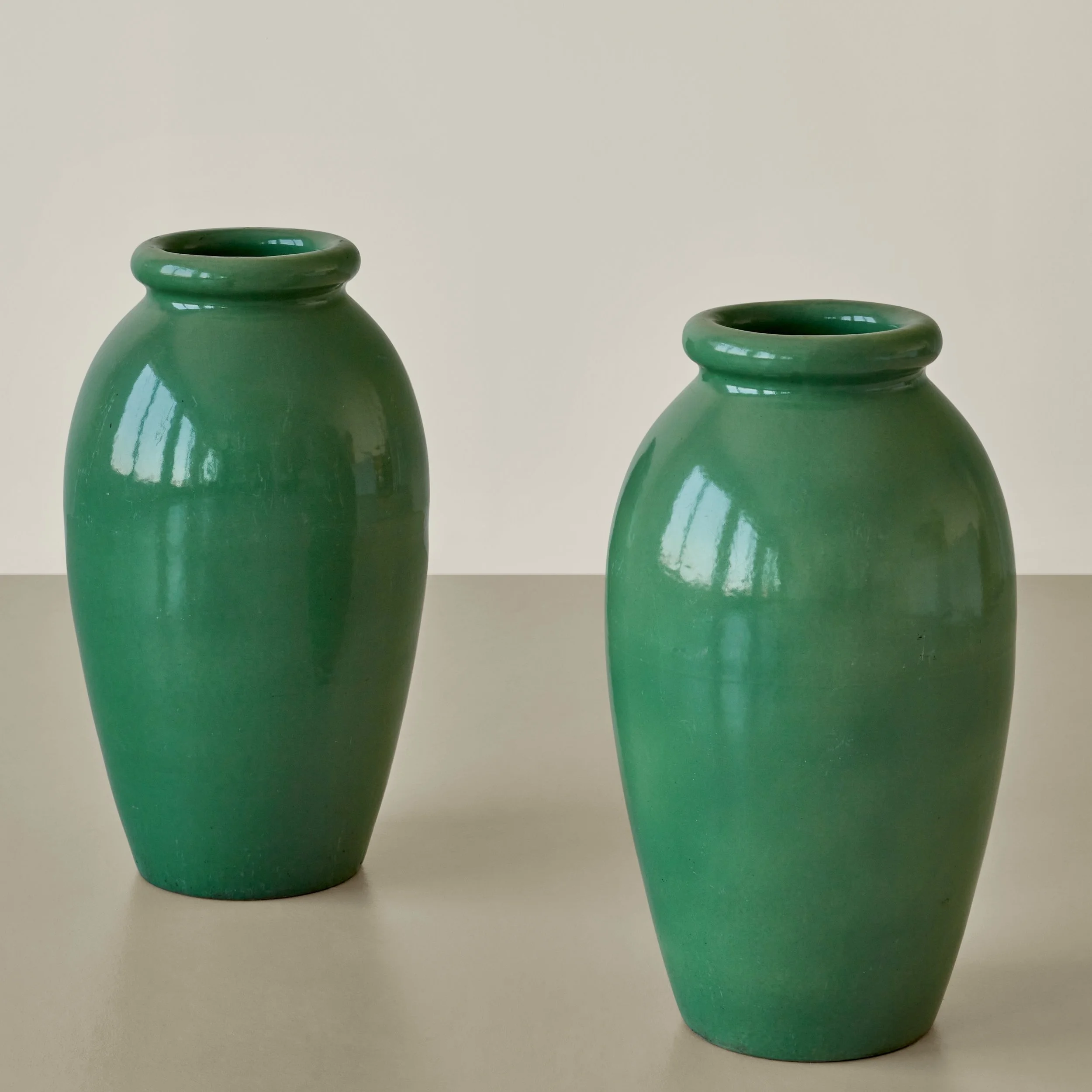 York Pottery, pair of large floor vases, early 20th century