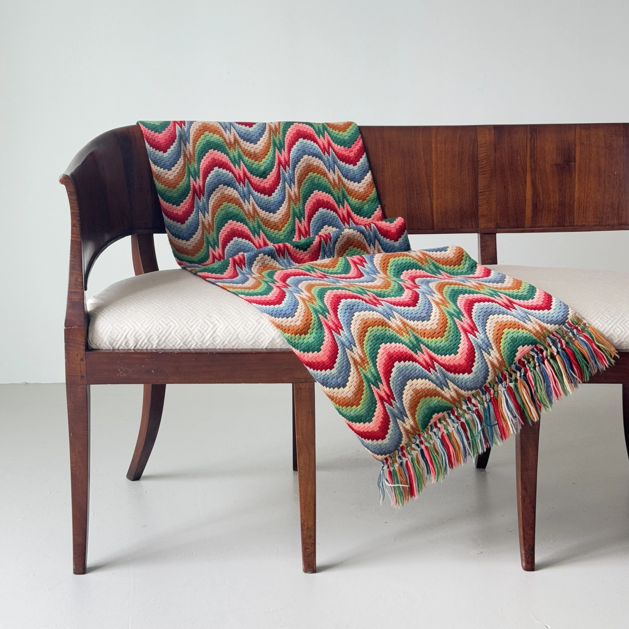 Flame stitch panel, Europe, 20th century