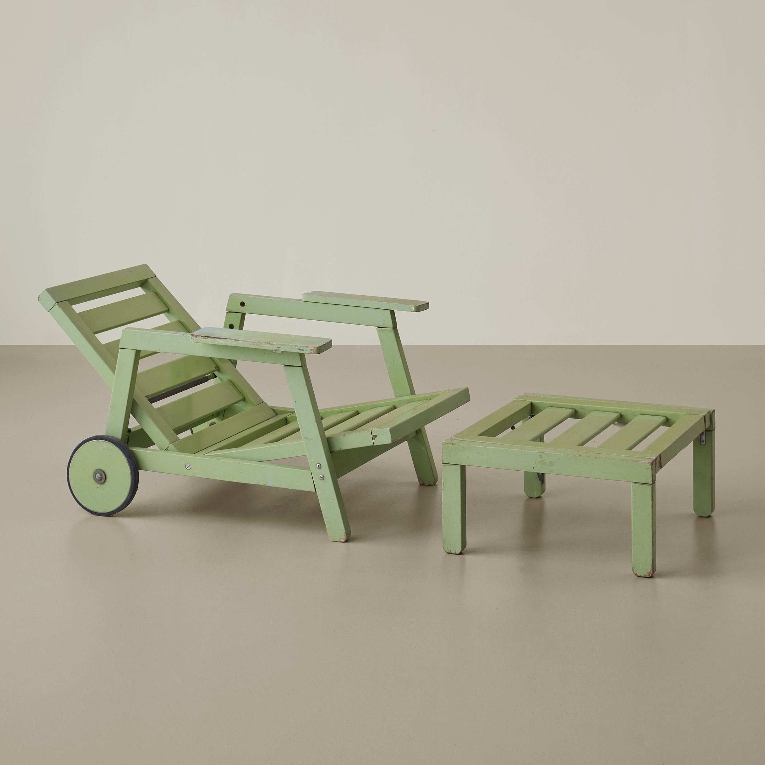 Carlo Hauner, "Florida" lounge chair and "Miami" ottoman from the "America" series, circa 1968