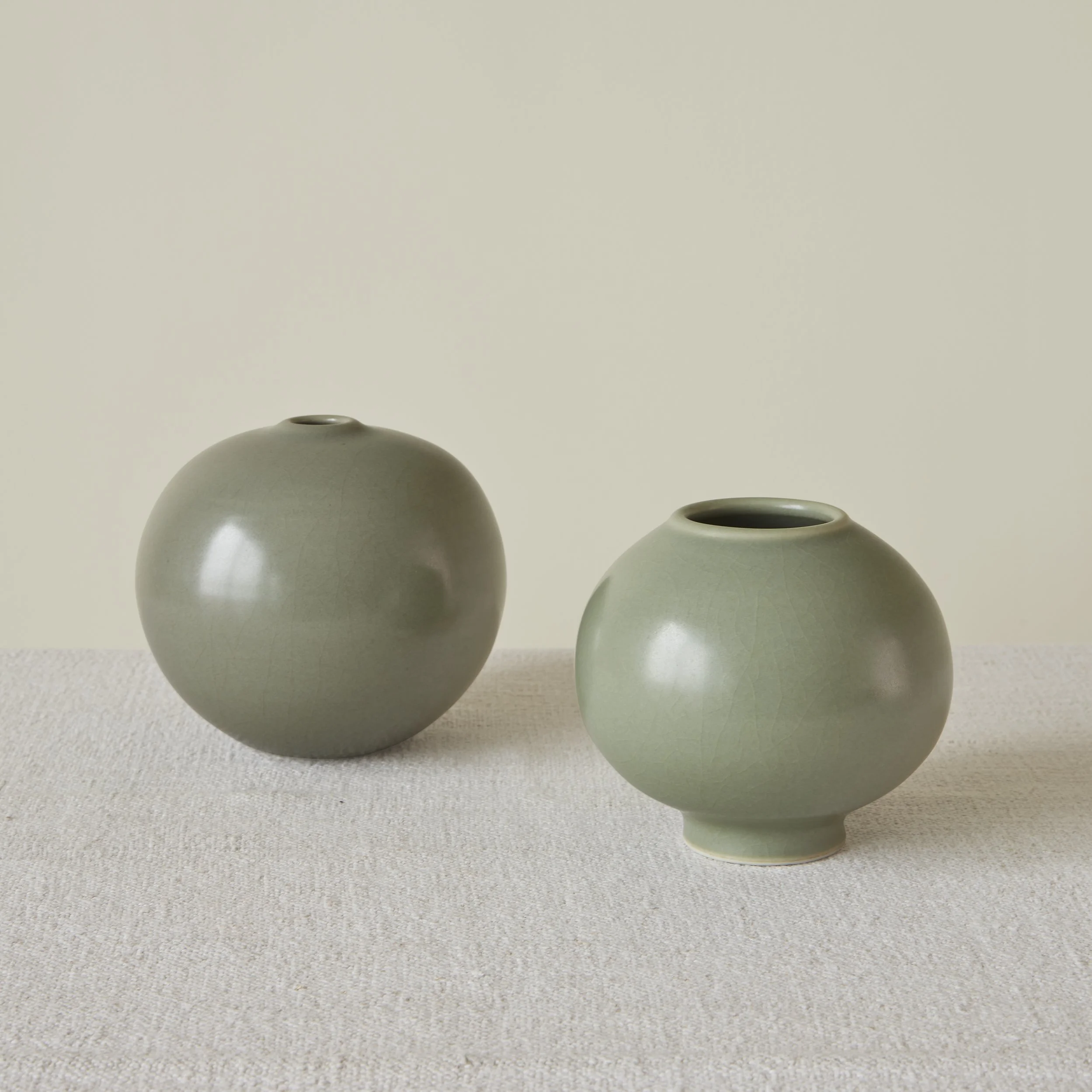 Daniel de Montmollin, two vases, circa 1985