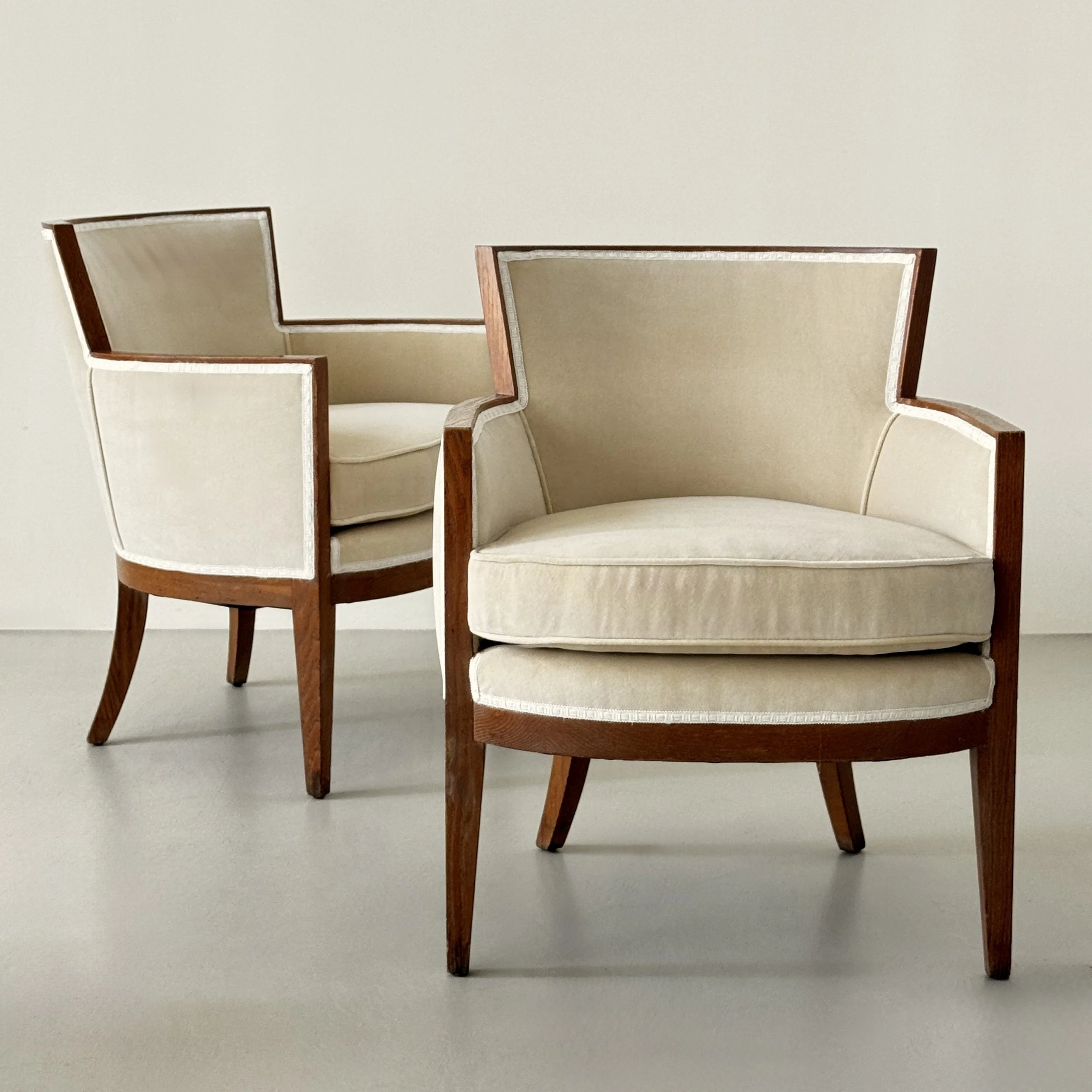 Pair of armchairs, 1940s