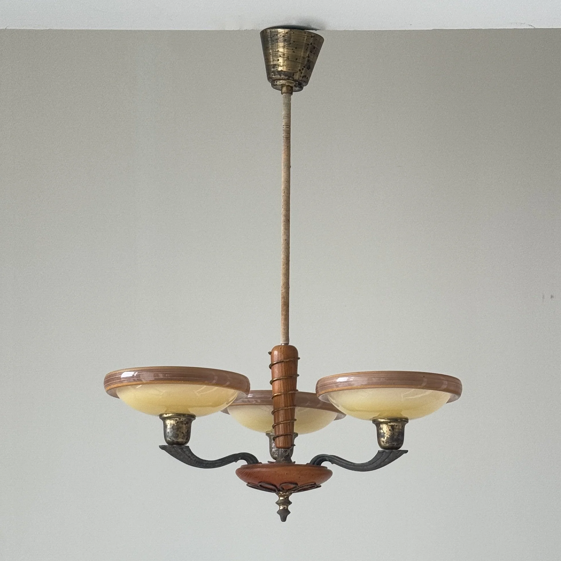 Chandelier, Sweden, 1940s