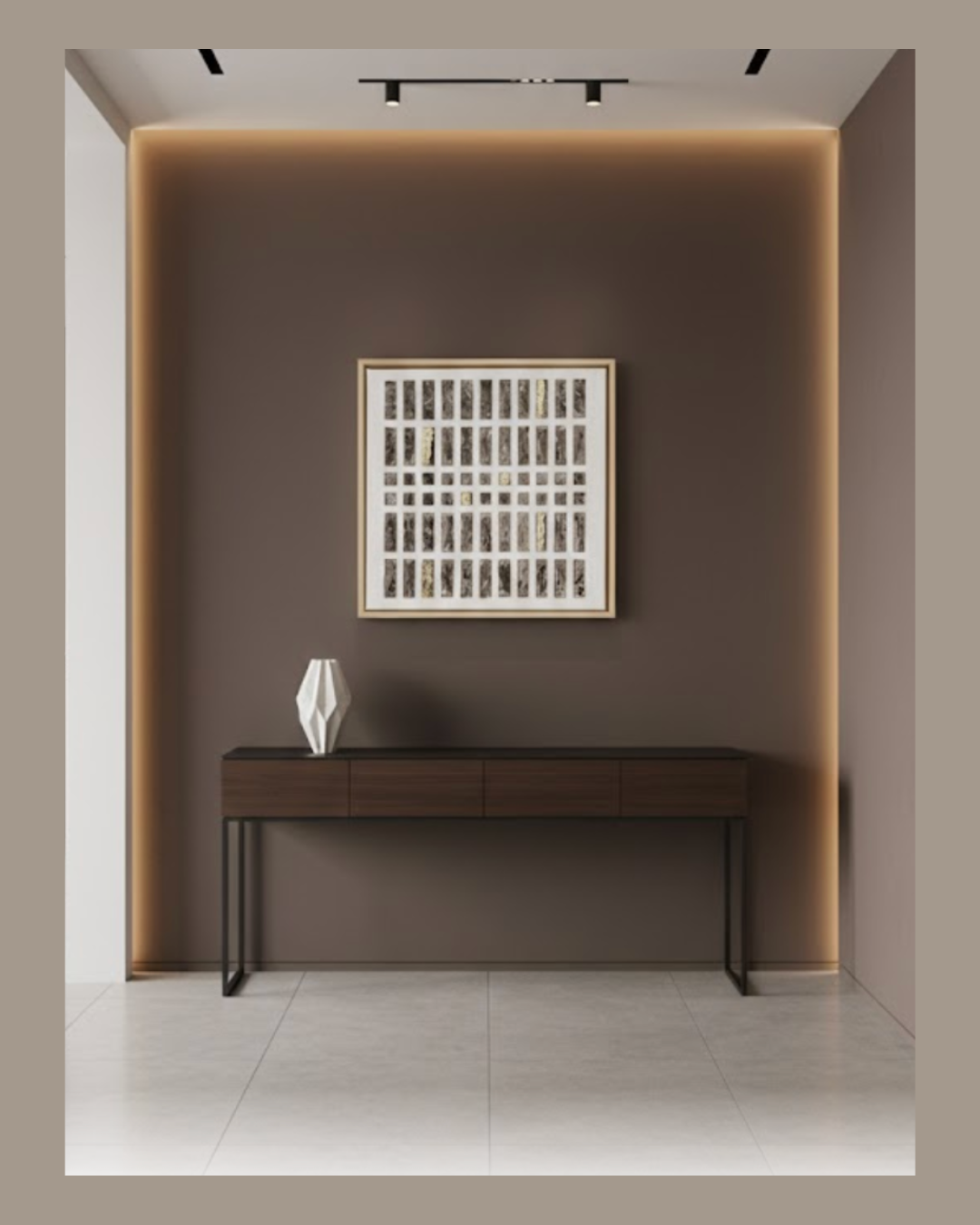 Tableau texturé marron et or marbré.png