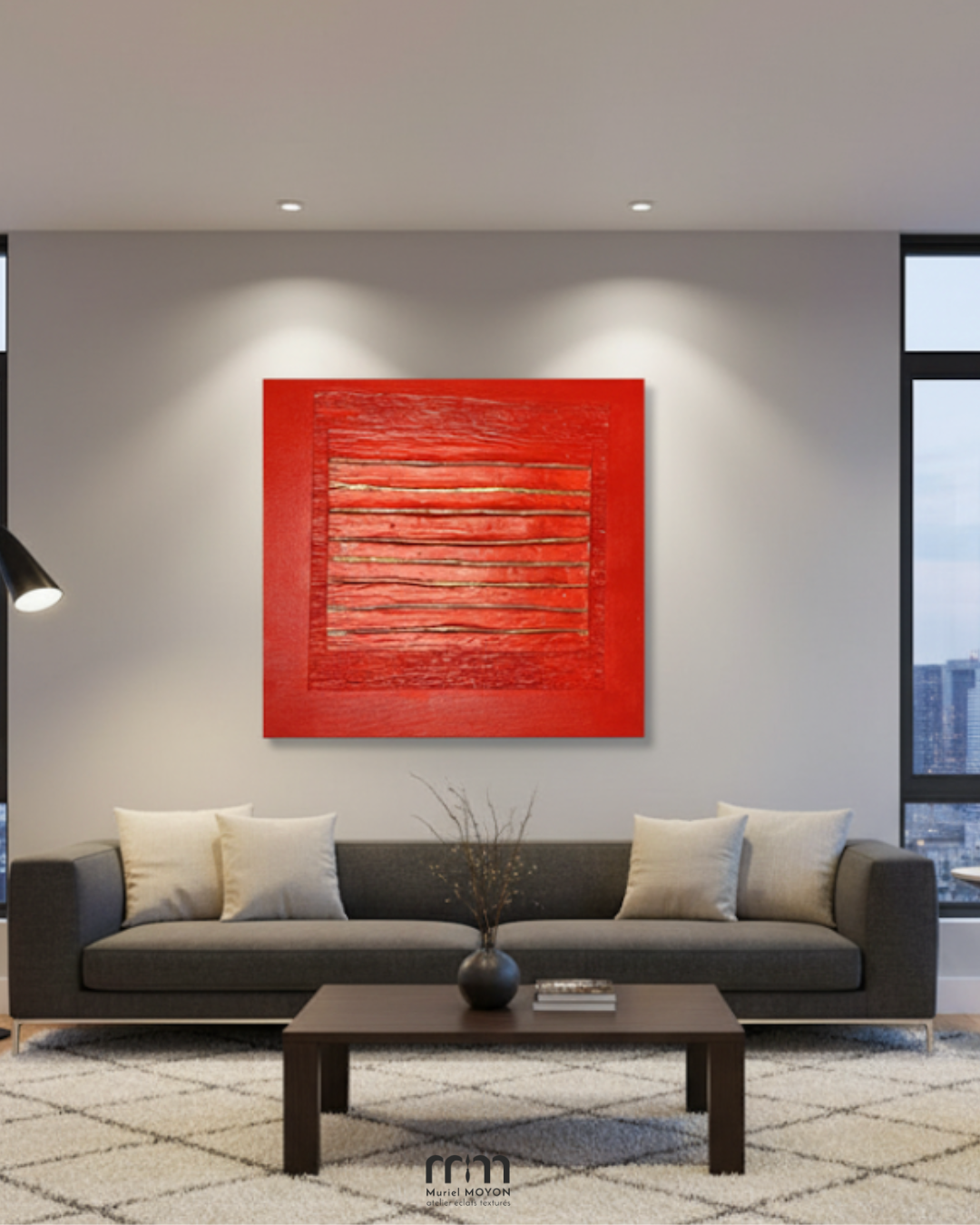 Eclats d'argile - Tableau texturé