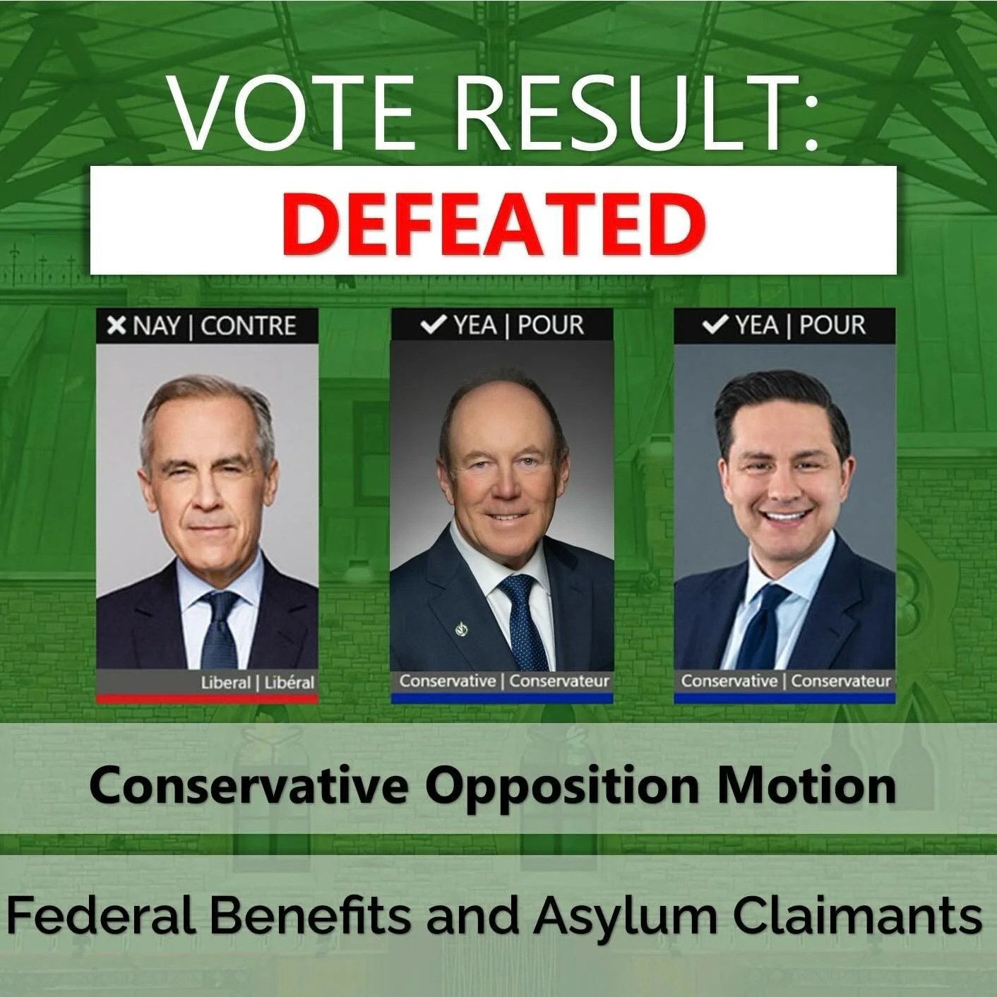 BREAKING🚨: Liberals vote against Conservative motion to reduce health care benefits for failed asylum seekers

After years of Liberal mismanagement, 6 MILLION Canadians &mdash; including many seniors &mdash; can&rsquo;t find a family doctor, wait ti