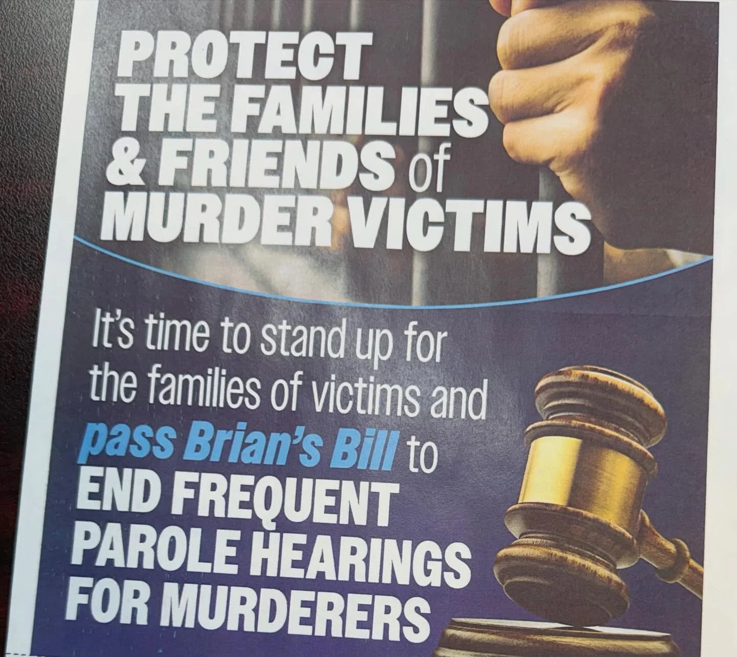 Should the rights of victims be equal to or favoured over the rights of hardcore criminals?

If you agree, please sign up to support my private member&rsquo;s Bill C-243 that will better the lives for the loved ones of murder victims. 

https://www.k