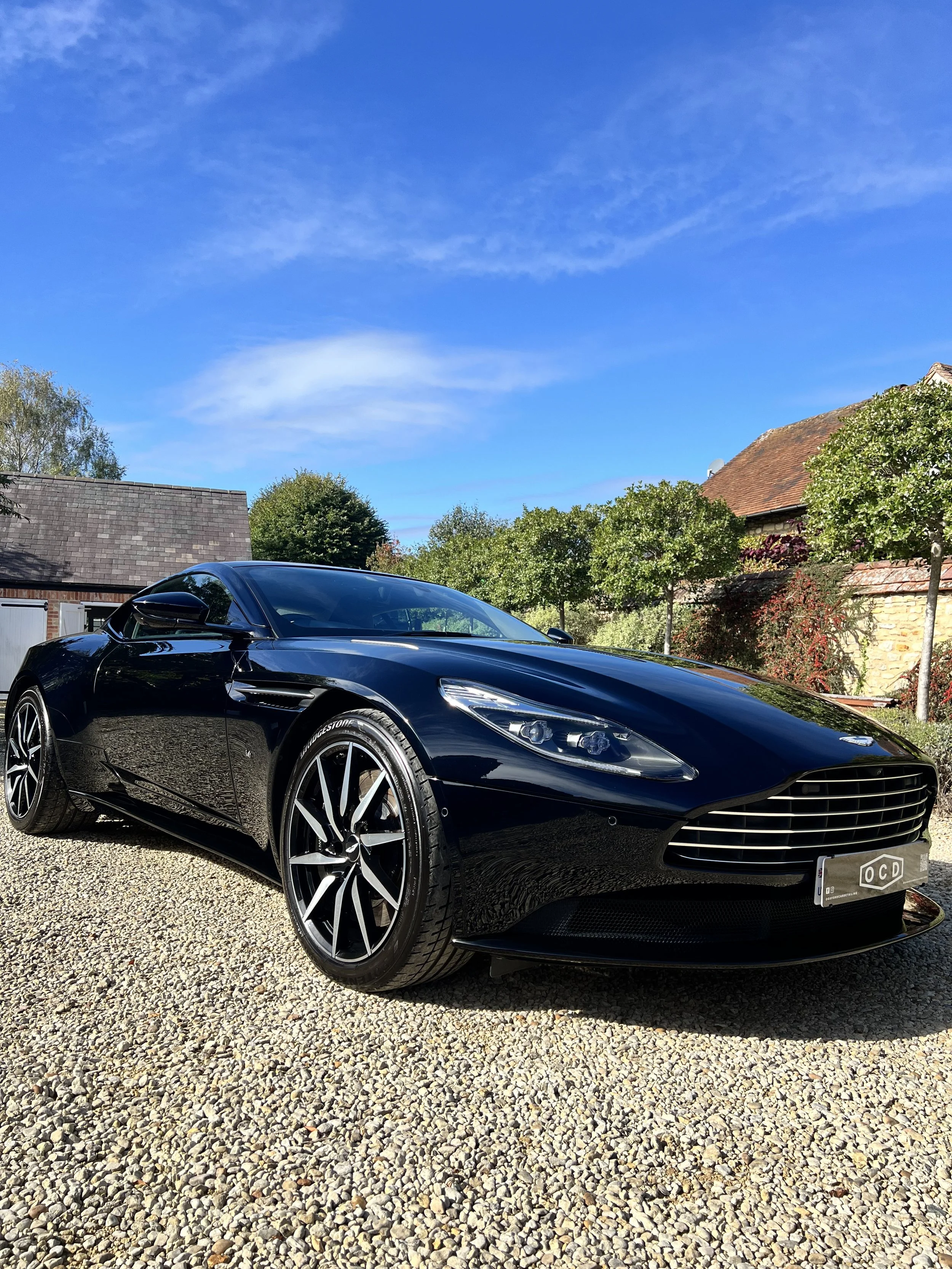 Aston Martin car after full valet and detail and ceramic coating.