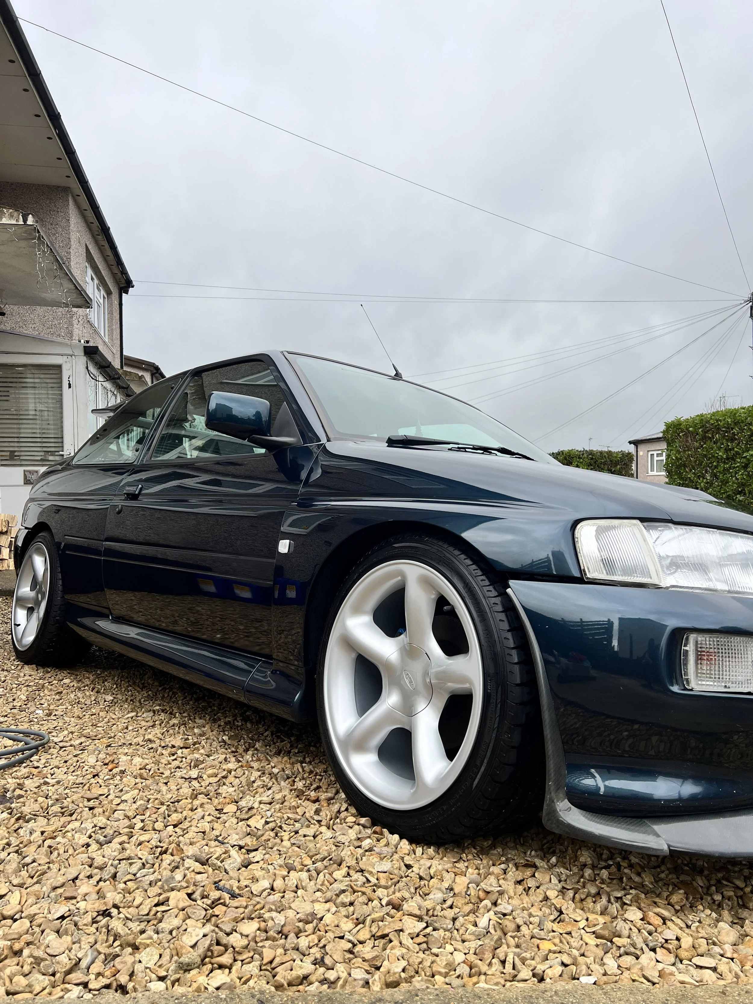 Ford Cosworth car after full valet and detail and ceramic coating.