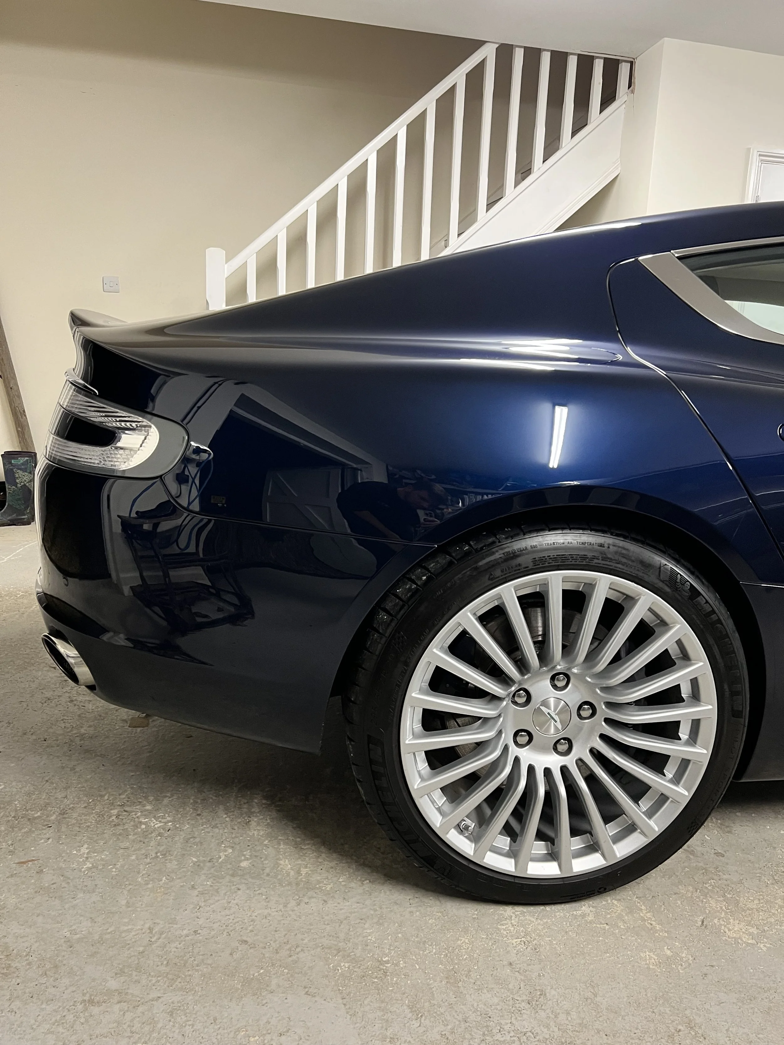 Aston Martin after full valet and detail and ceramic coating.