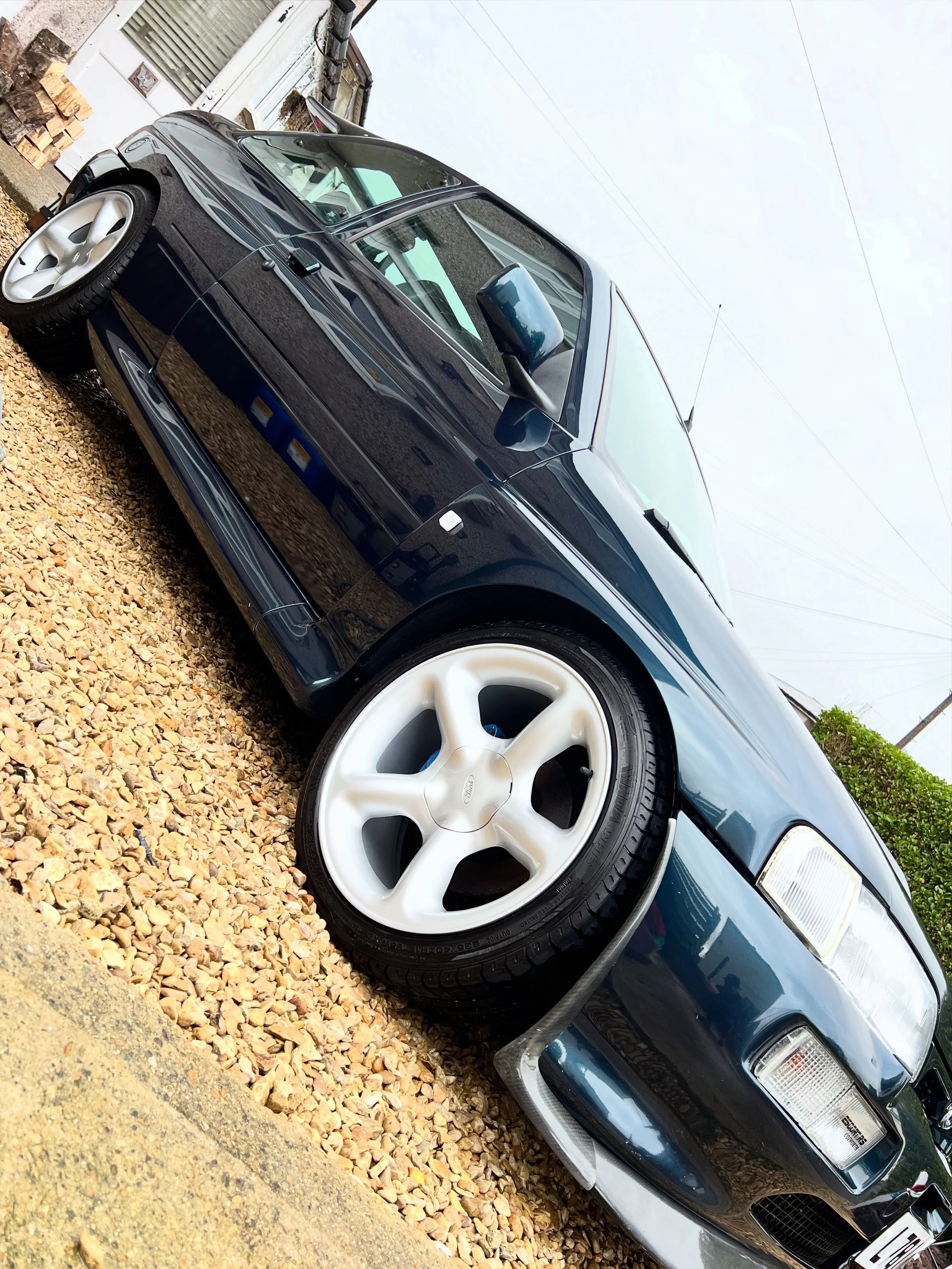 Ford Cosworth car after full valet and detail and ceramic coating.