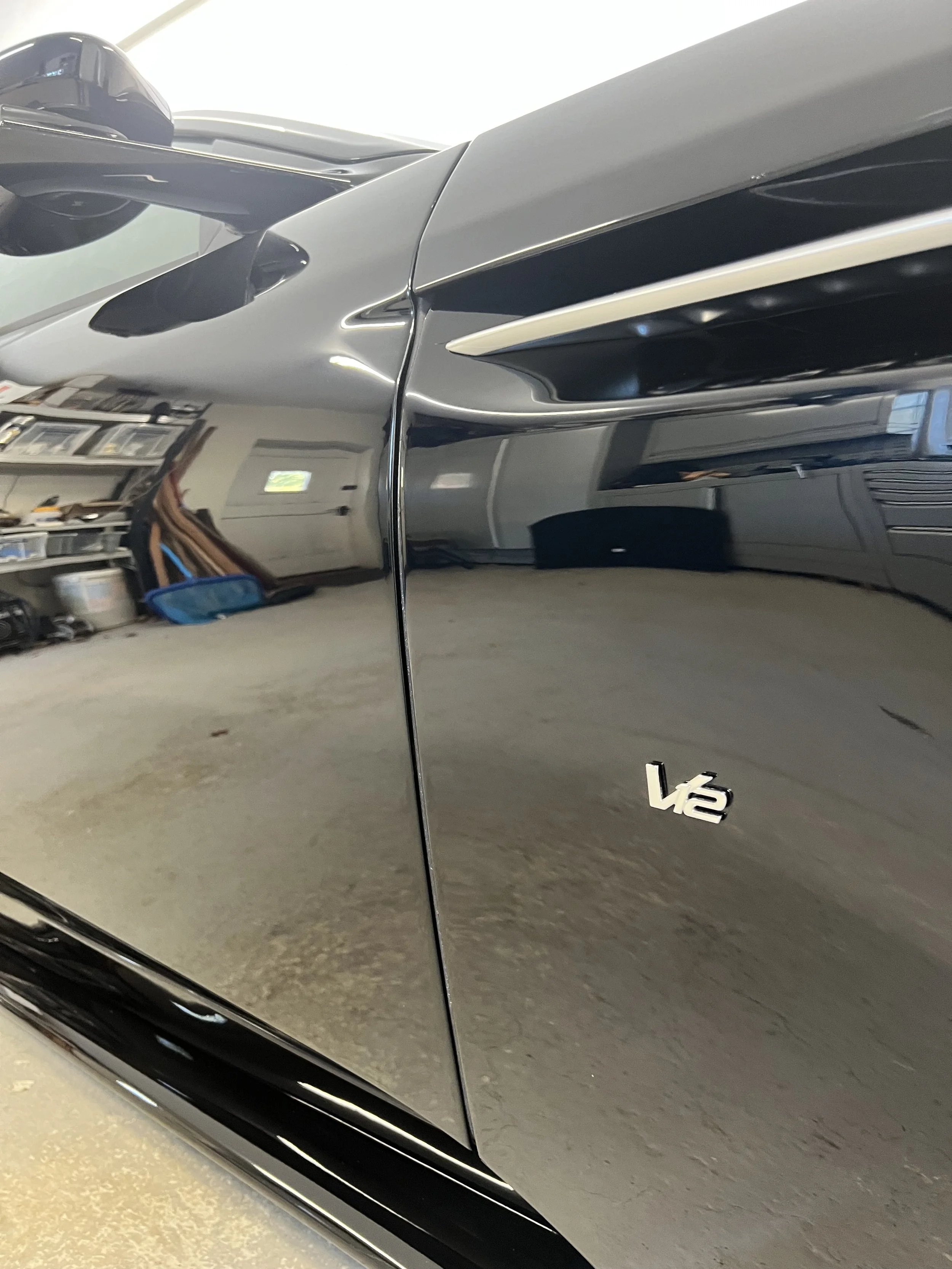 Aston Martin car after full valet and detail and ceramic coating.