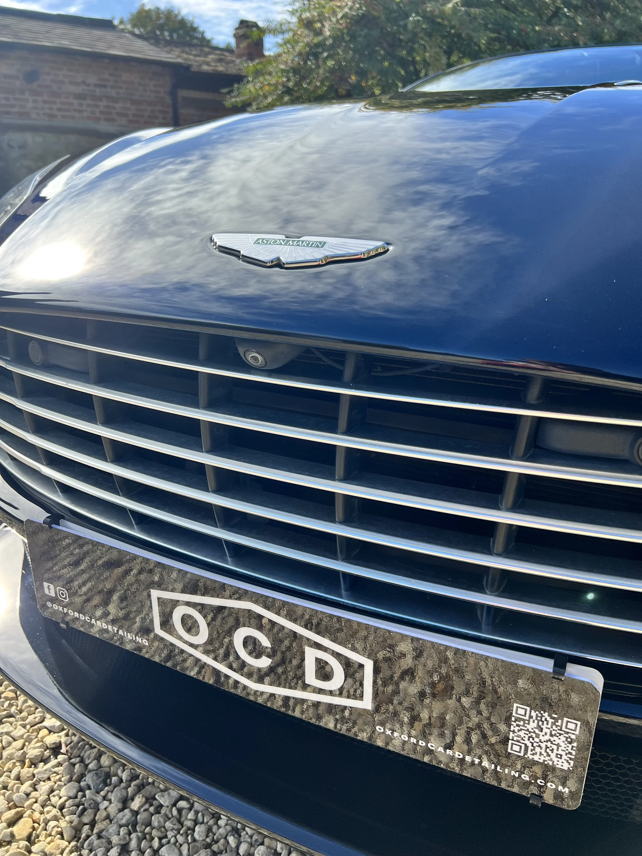 Aston Martin car after full valet and detail and ceramic coating.