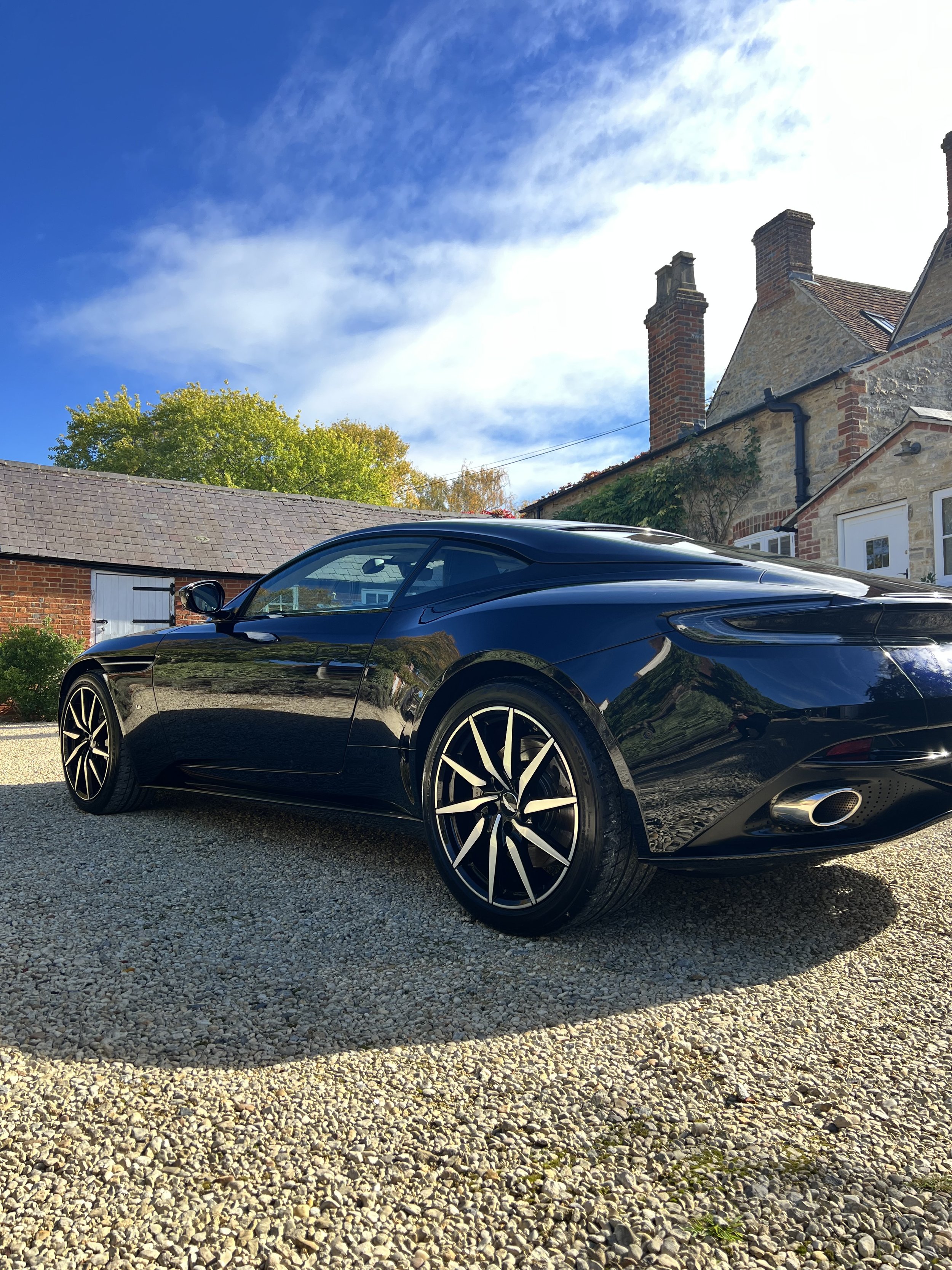 Aston Martin car after full valet and detail and ceramic coating.