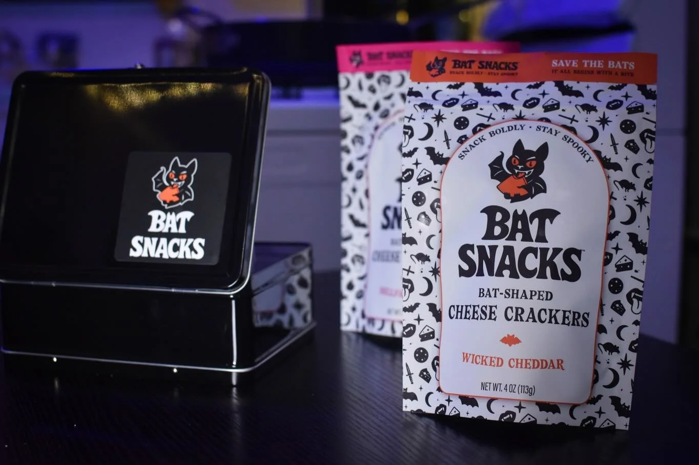 Trying to find the perfect crunch in your lunch? 🔥🍽️

We&rsquo;ll look no further. Bat Snacks is your new go-to lunchbox haunt 👻

Garaunteed to make your co-workers jelly and your cat want to fill his belly&hellip;with them. 🐈&zwj;⬛🤷&zwj;♂️🧀

V