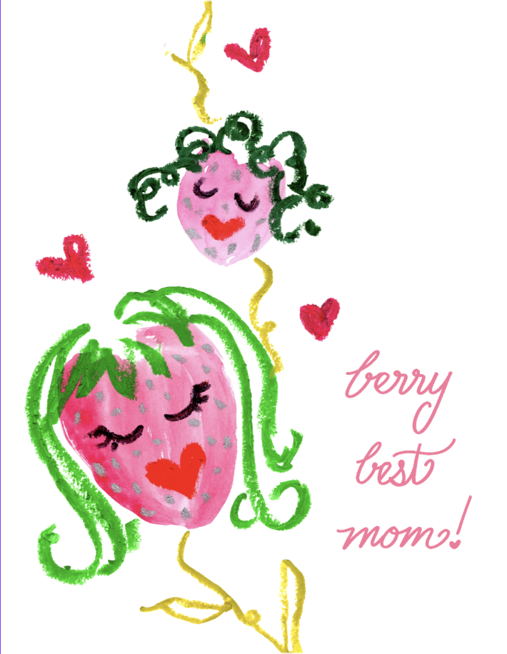 Berry Best Mom Greeting Card