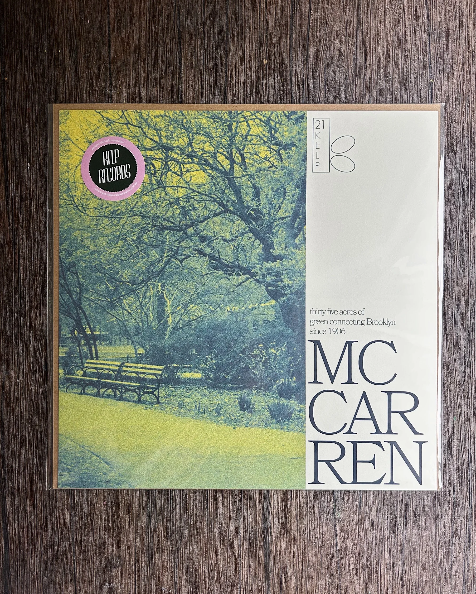 'KELP RECORDS' - McCarren Park Print 12x12