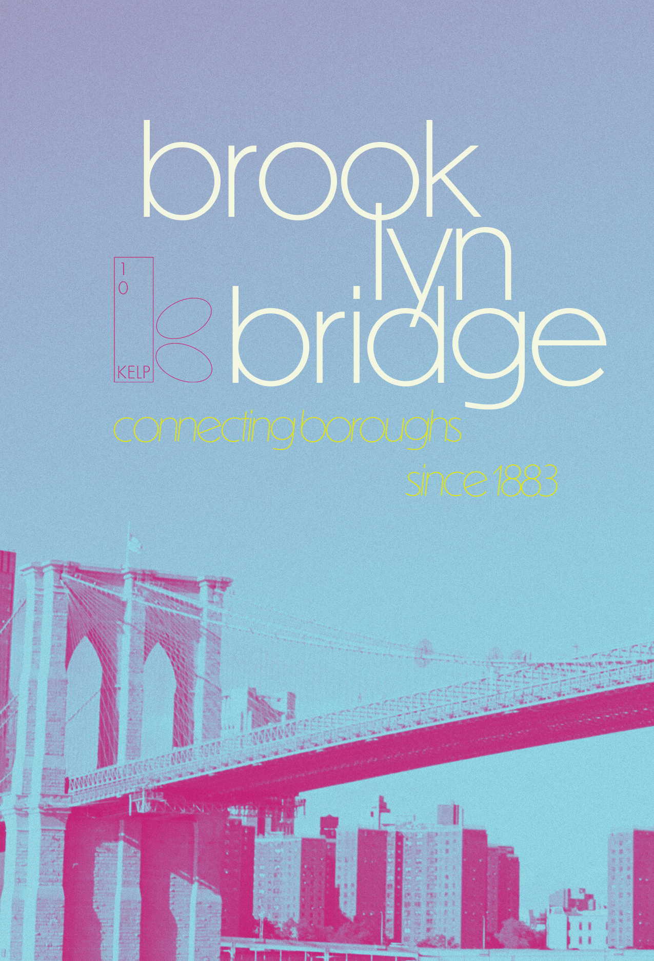 Brooklyn Bridge Postcard - KELP RECORDS