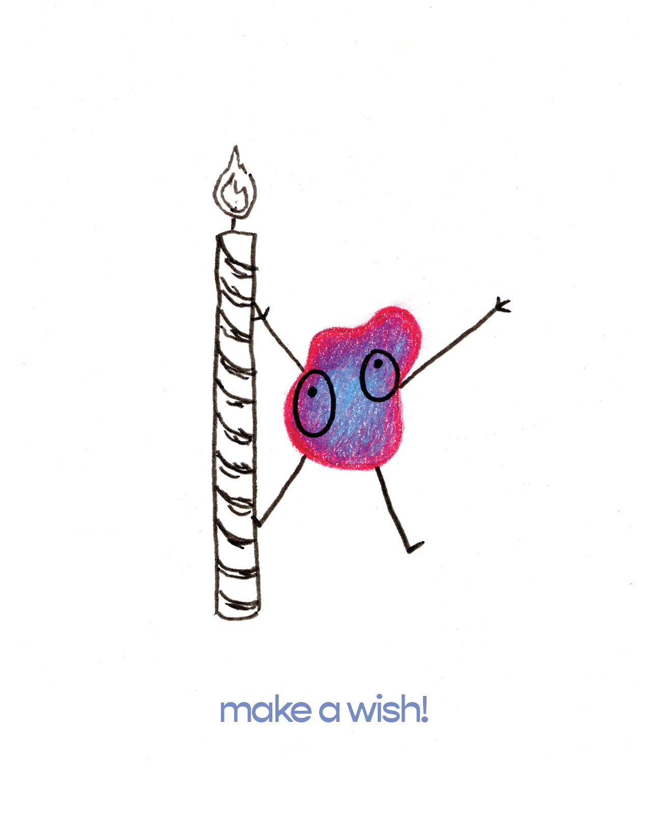 Make A Wish Monsters Greeting Card