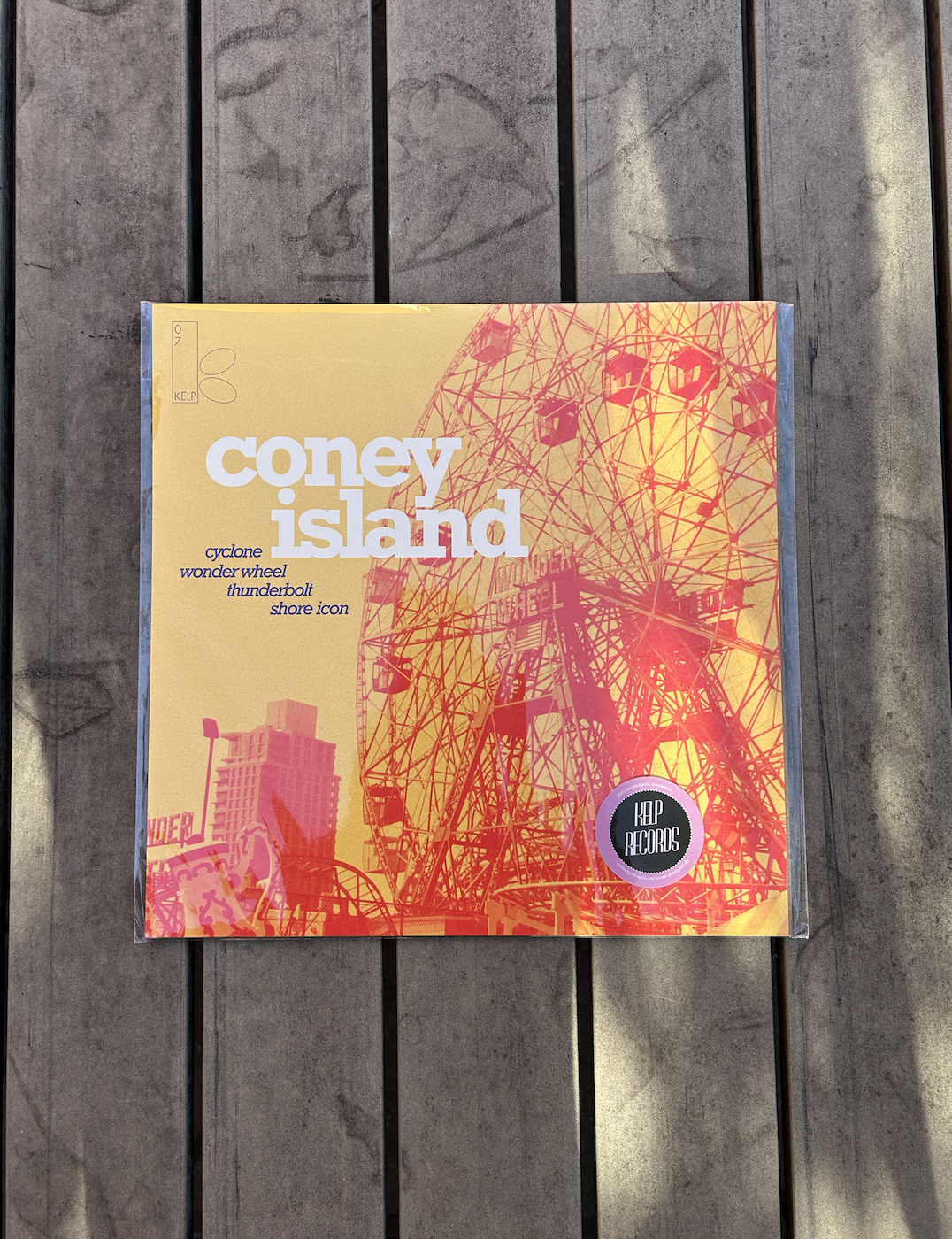 'KELP RECORDS' - Coney Island Print 12x12