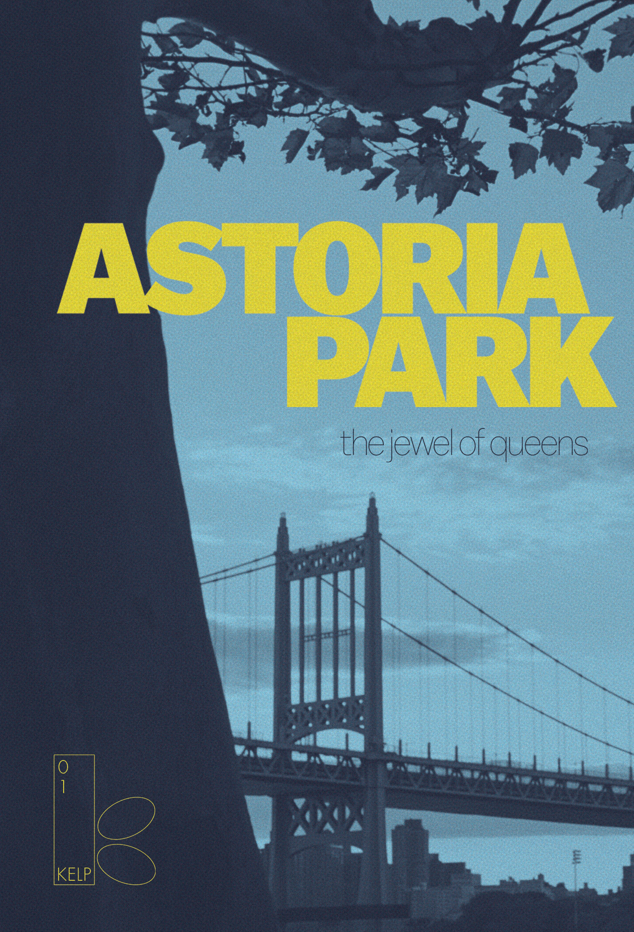 Astoria Park Blue Postcard - KELP RECORDS