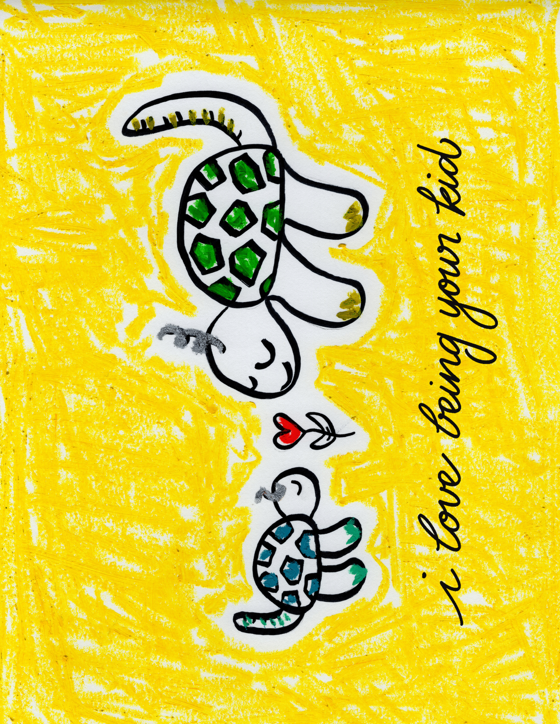 Love Being Your Kid Greeting Card