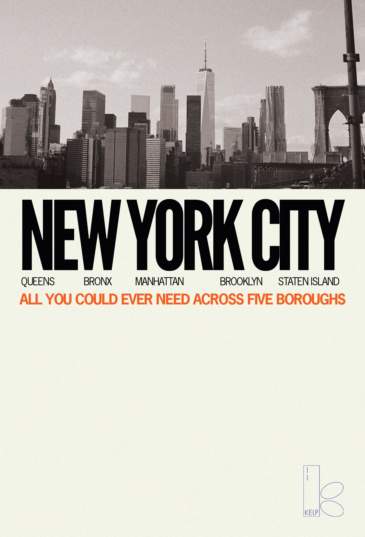 New York City Postcard - KELP RECORDS