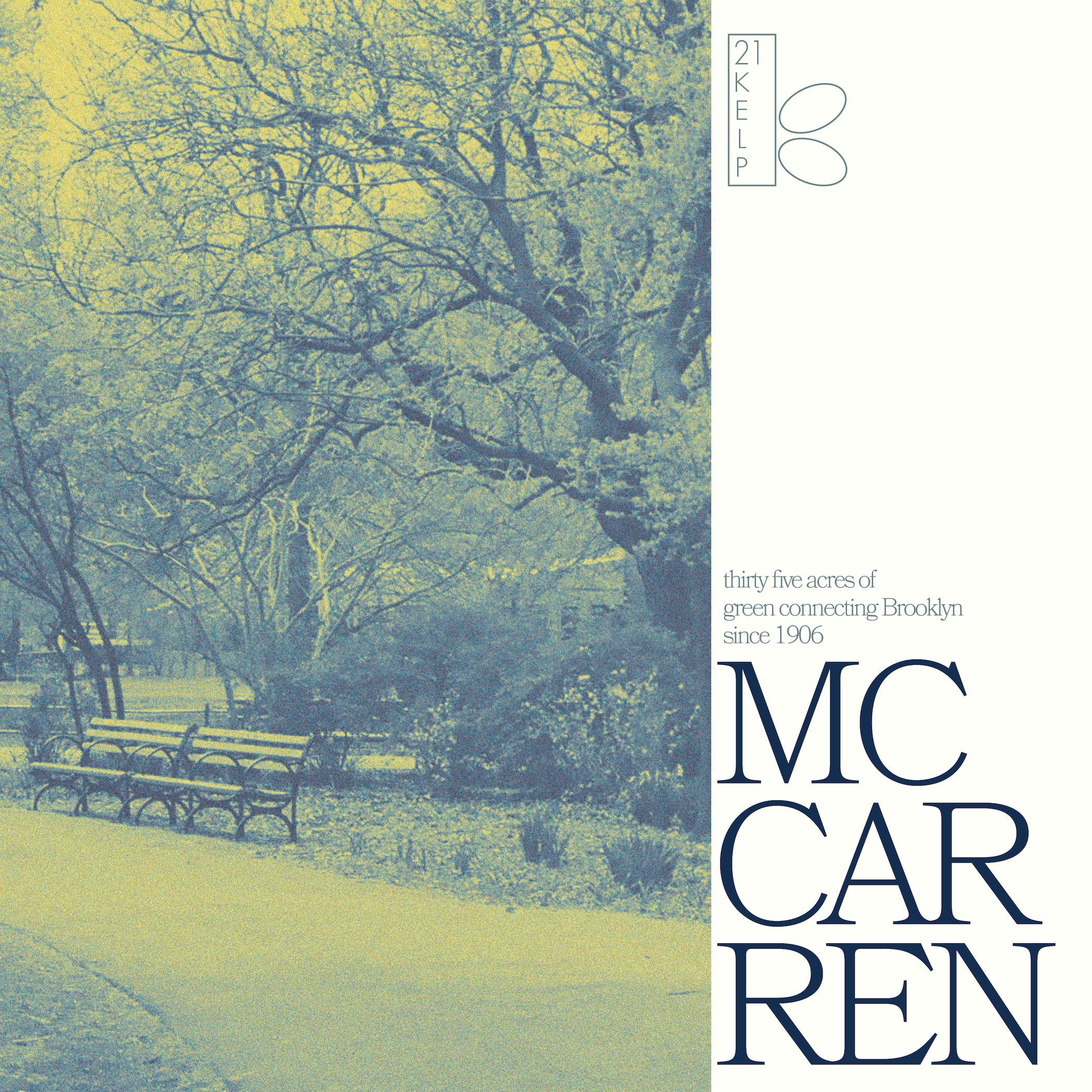 'KELP RECORDS' - McCarren Park Print 12x12