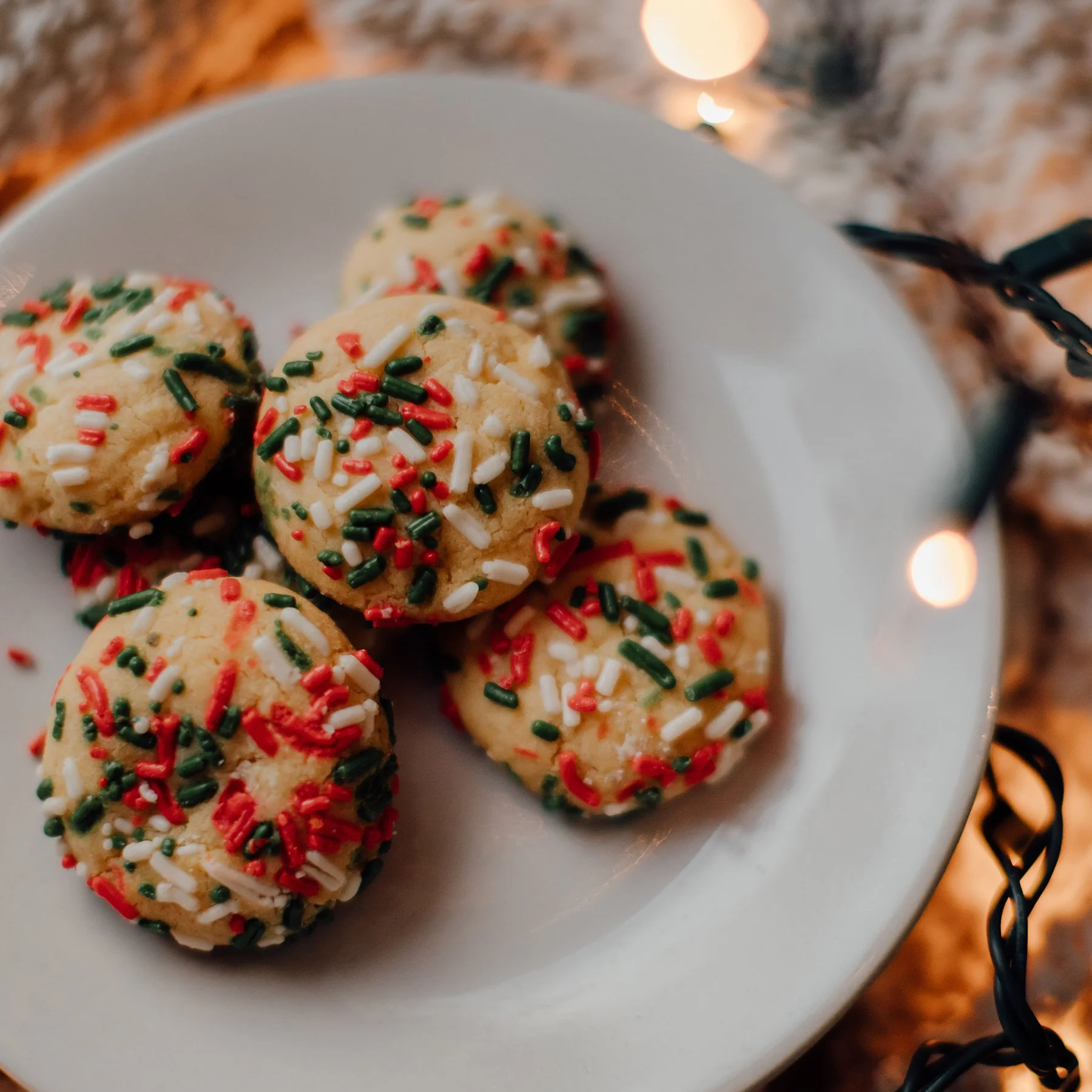 PREORDER - Soft Rainbow Sprinkle Cookies (one dozen)