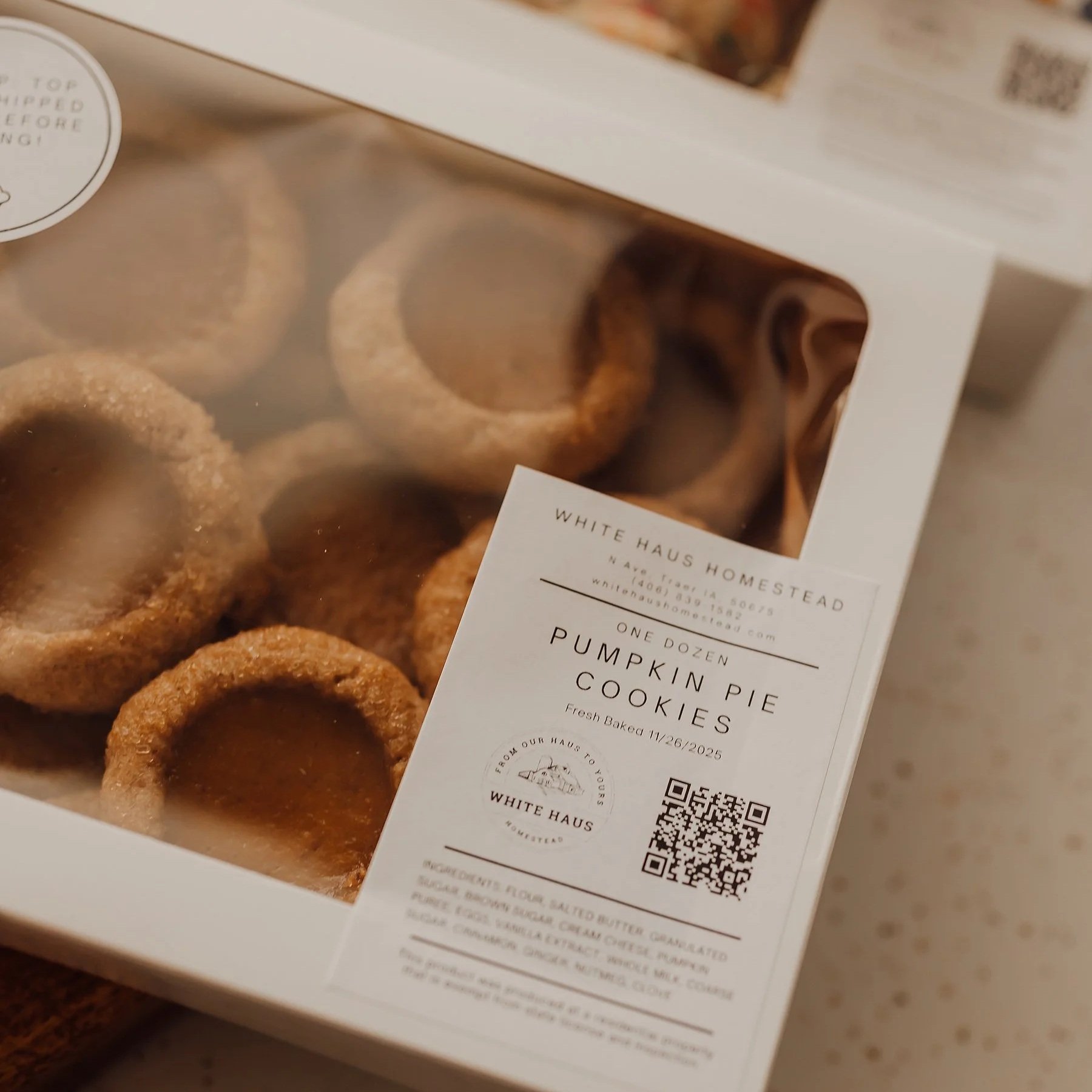 PREORDER - Pumpkin Pie Cookies (one dozen)