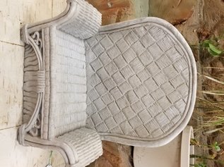 SB171 BENCH FOR SITTER WICKER BACKED $75