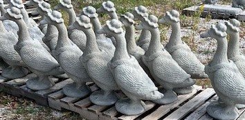 AG525 MOTHER GOOSE WITH HAT $81 (NOT PICTURED AG526 FATHER GOOSE $81; AG527 GOOSE 21" $75; AG528 GOOSE 28" $81)