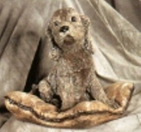 AD332 DOG PUPPY ON PILLOW (not painted) $27