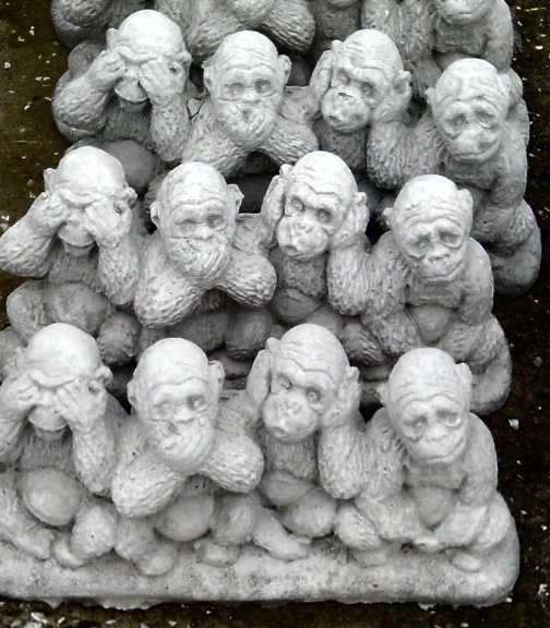 AM622 MONKEY SEE HEAR SPEAK DO NO EVIL $20