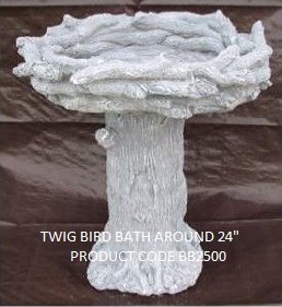 BB2500 TWIG TOP BIRD BATH