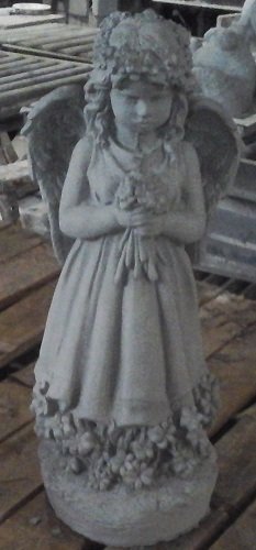 SA130 ANGEL WITH FLOWERS $54
