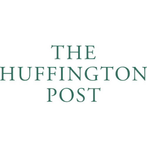 Logo of The Huffington Post with green text on a white background.