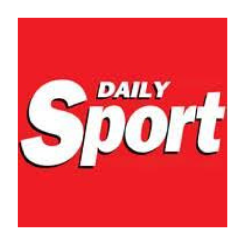Daily Sport logo with white text on a red background.