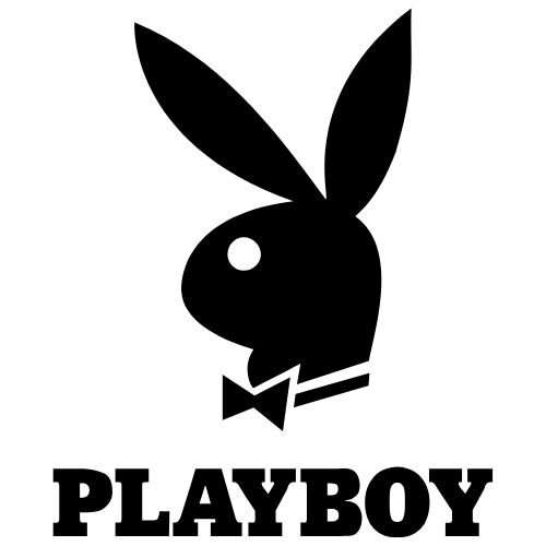 Playboy bunny logo with a bow tie and the word 'PLAYBOY' beneath it.