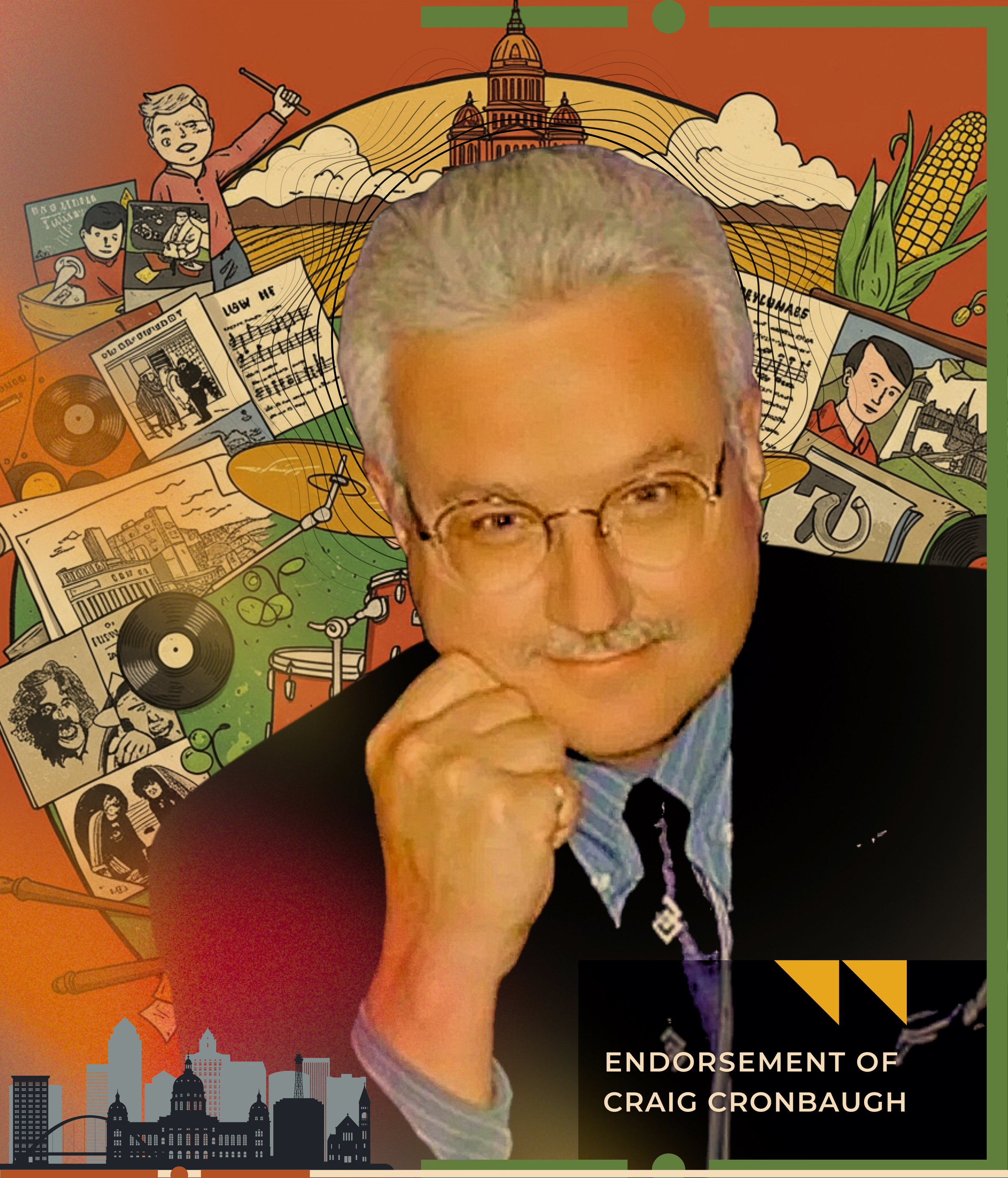 Over Four Dozen —Including a Federally Recognized, Congressional Record–Entered Initiative—Formally Endorse Craig Cronbaugh for Induction into the Iowa Rock & Roll Music Association Hall of Fame