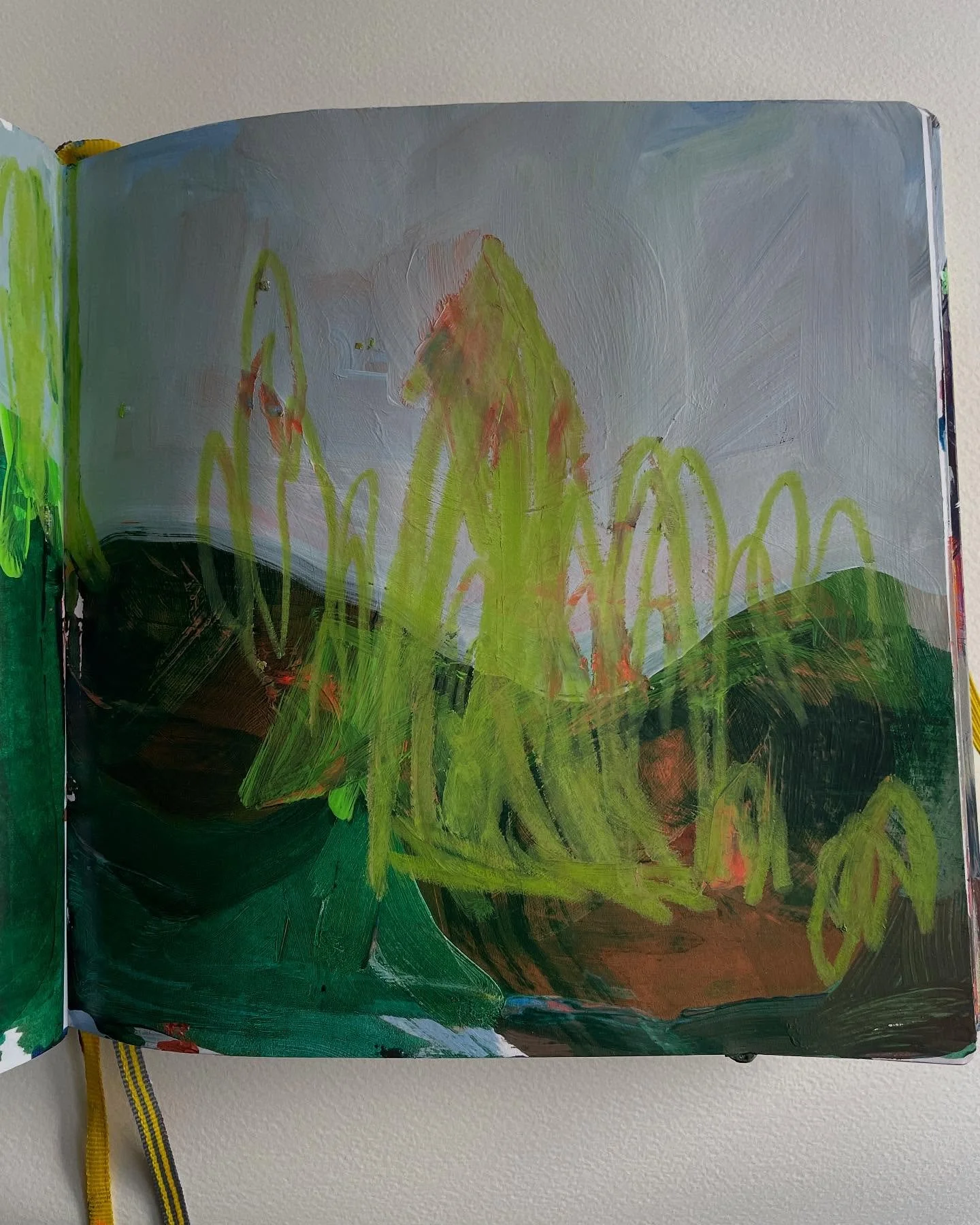 July sketchbook pages #sketchbooking #mixedmediasketchbook