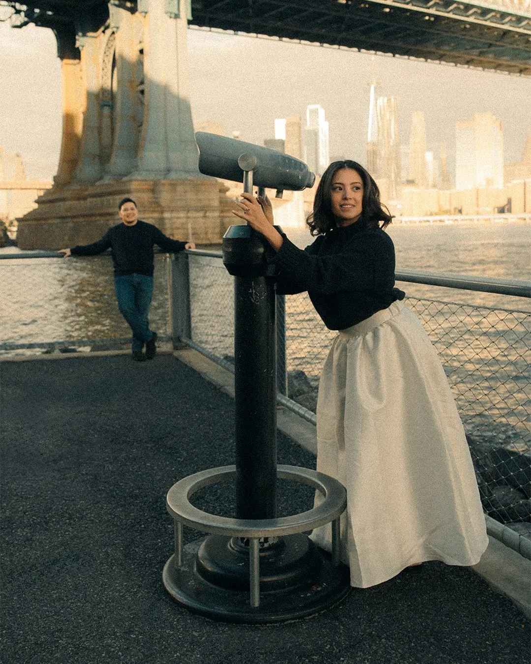 Stephanie &amp; Carlos ✨ From sunrise to sunset &mdash; this love story unfolded under the soft golden light of New York ✨ We chased the first rays of dawn and the last glow of dusk to capture something truly cinematic. 

These two are so special to 